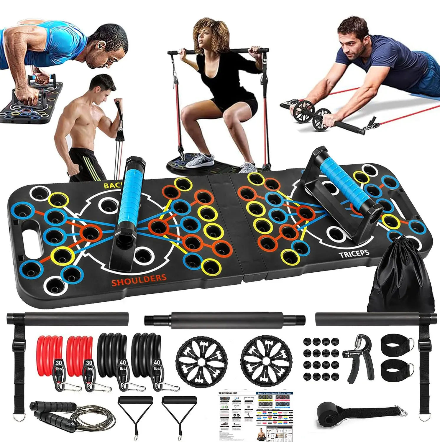 

Push Up Board Counter Workout Equipment Portable Foldable Push Up Bar Pushup System Home Gym Fitness