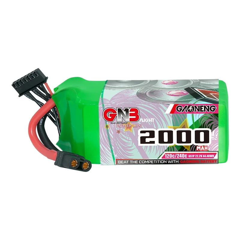 GNB 6s 22.2v 2000mAh 120c/240c Lipo Battery For RC Helicopter Quadcopter FPV Racing Drone Spare Parts With XT60 22.2v Battery