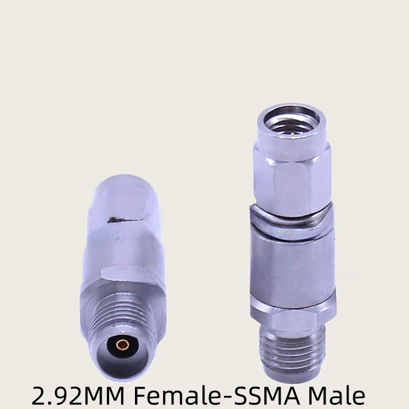 2.92MM to SSMA Male plug & Female jack Millimeter Wave Stainless Steel 40G High Frequency Test Adapters