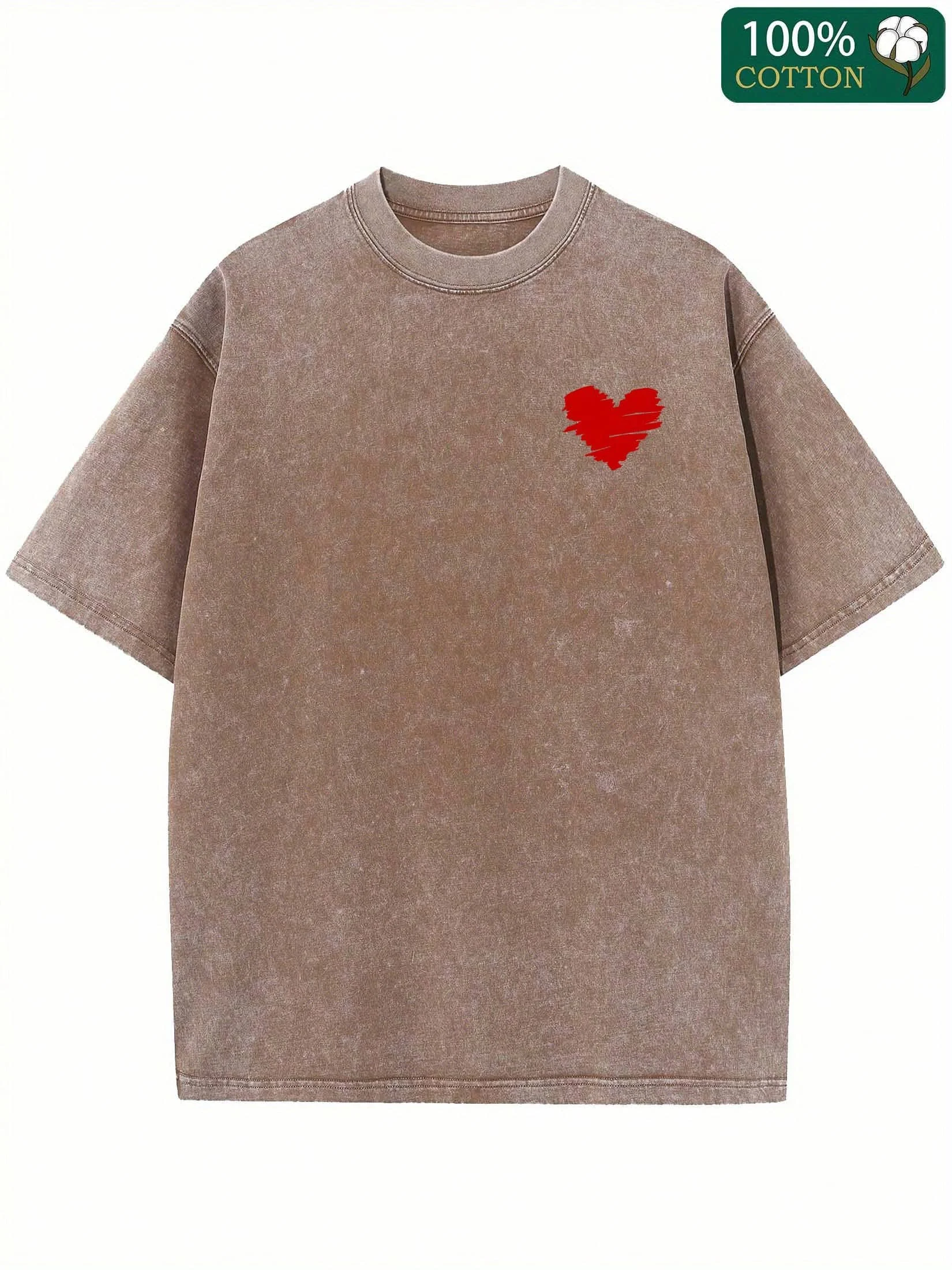

Unisex Vintage Washed Graphic Tee 230G 100% Cotton Streetwear Crew Neck T-Shirt