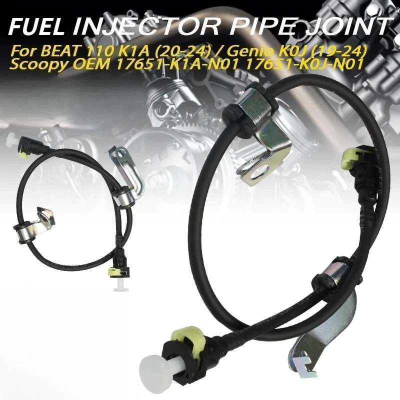 

Fuel Injector Pipe Joint Hose For BEAT 110 K1A Genio K0J Scoopy 17651-K1A-N01 17651-K0J-N01