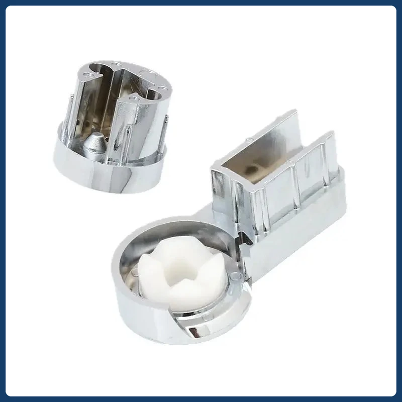 1PCS Bath Hinges Brackets For Shower Screens Robust ABS Material With Chrome Finish Designed 6mm Glass Stability Bathroom Hinge