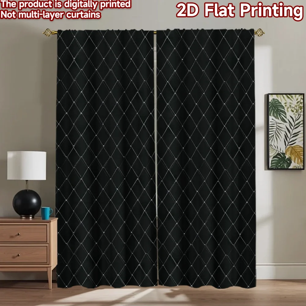 

1pc 2D flat Photography Backdrop Background Banner Diamond Grid Lines 100% Polyester Party Decorations for Suitable for bedroom,