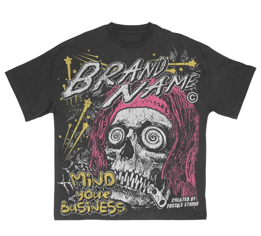 

Streetwear T-shirt Vintage Graphic Women Oversized Y2k Short Sleeve High Quality Harajuku Female Male Clothing Heavy Cotton Tees