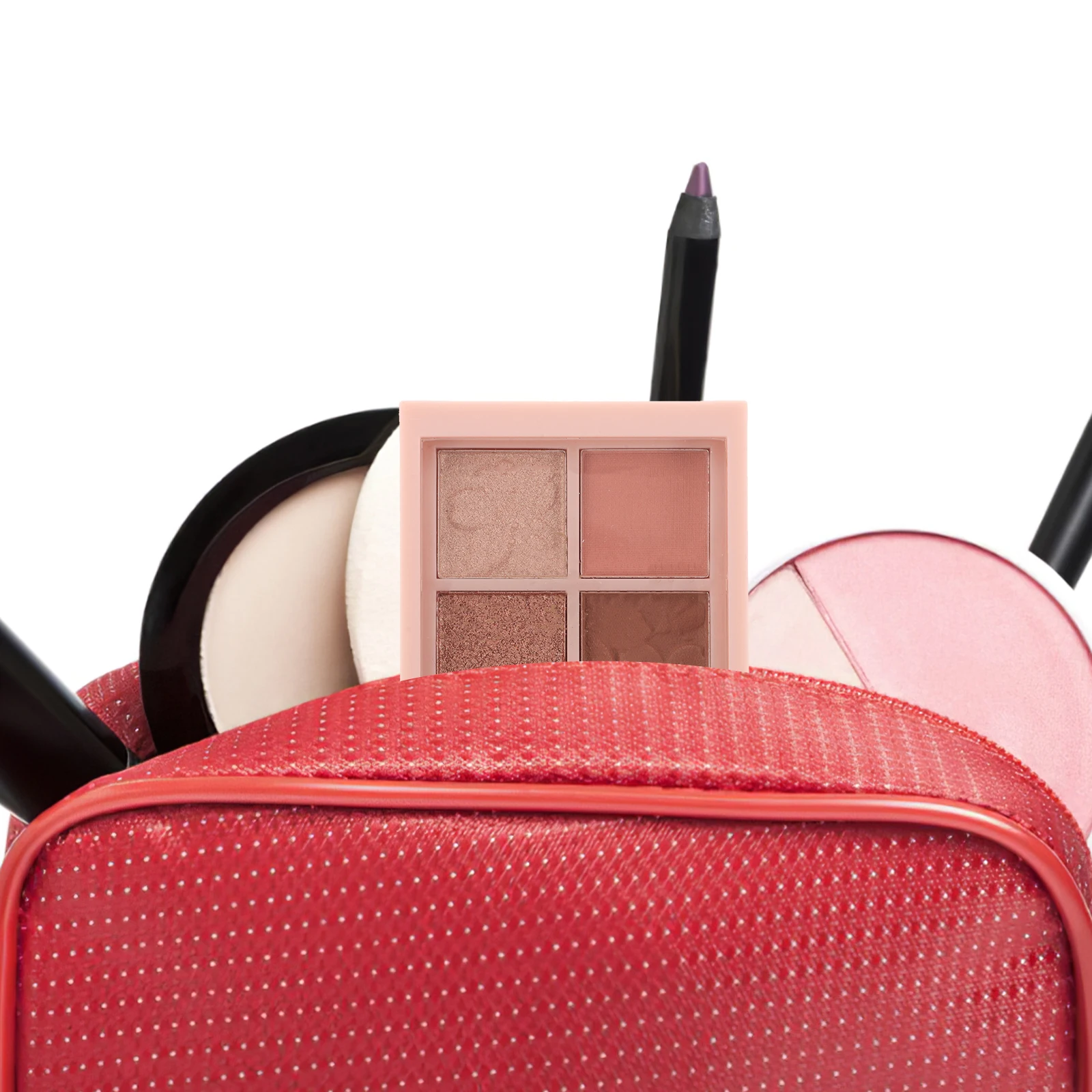 لوحة ظلال عيون غير لامعة لامعة تدوم طويلاً، مقاومة للتجاعيد، حجم السفر، مكياج لامع لامع مدمج، محايد وجريء #1