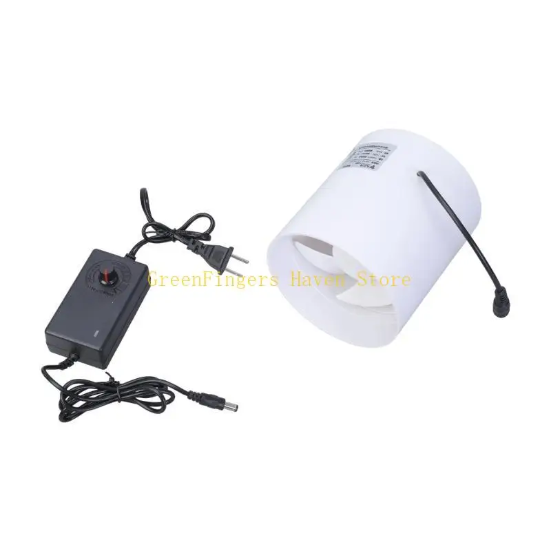 Quạt thông gió F68D Tiếng ồn thấp 12V cho nhà, trao đổi không khí nhanh trong không gian nhỏ