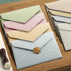 50pcs/lot Macaron Envelope for Wedding Invitations High-grade 250g Paper Postcards Small Business Supplies Stationery Envelopes