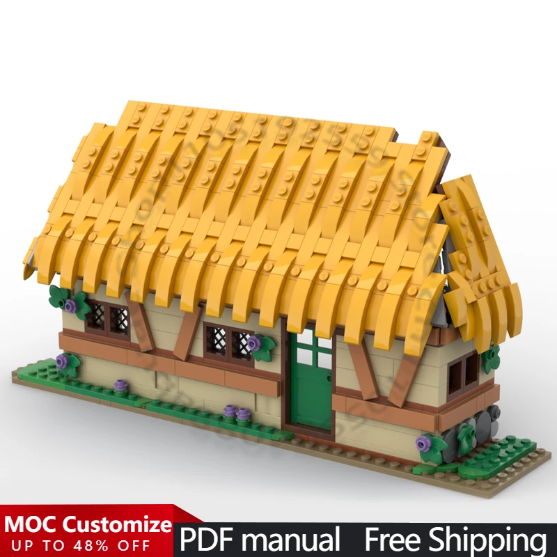 

Модульный конструктор-коттедж из 495 деталей - совместим с набором 43242 MOC, модульное здание для самостоятельной сборки, игрушка для мальчиков, подарок на день рождения