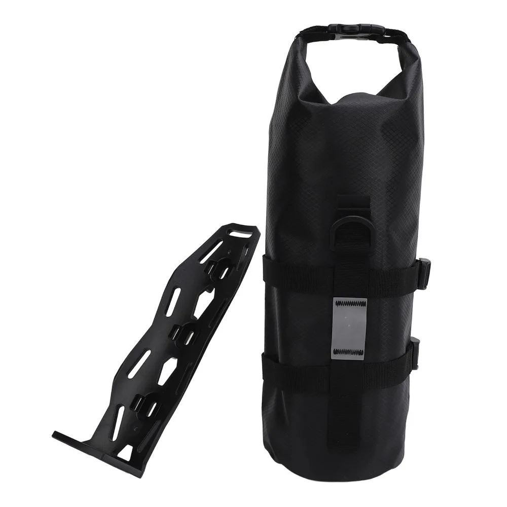 

5L Bike Front Fork Bag Waterproof Large Capacity Bike Front Saddle Bag Multipurpose Easy To Install Bike Front Frame Bag