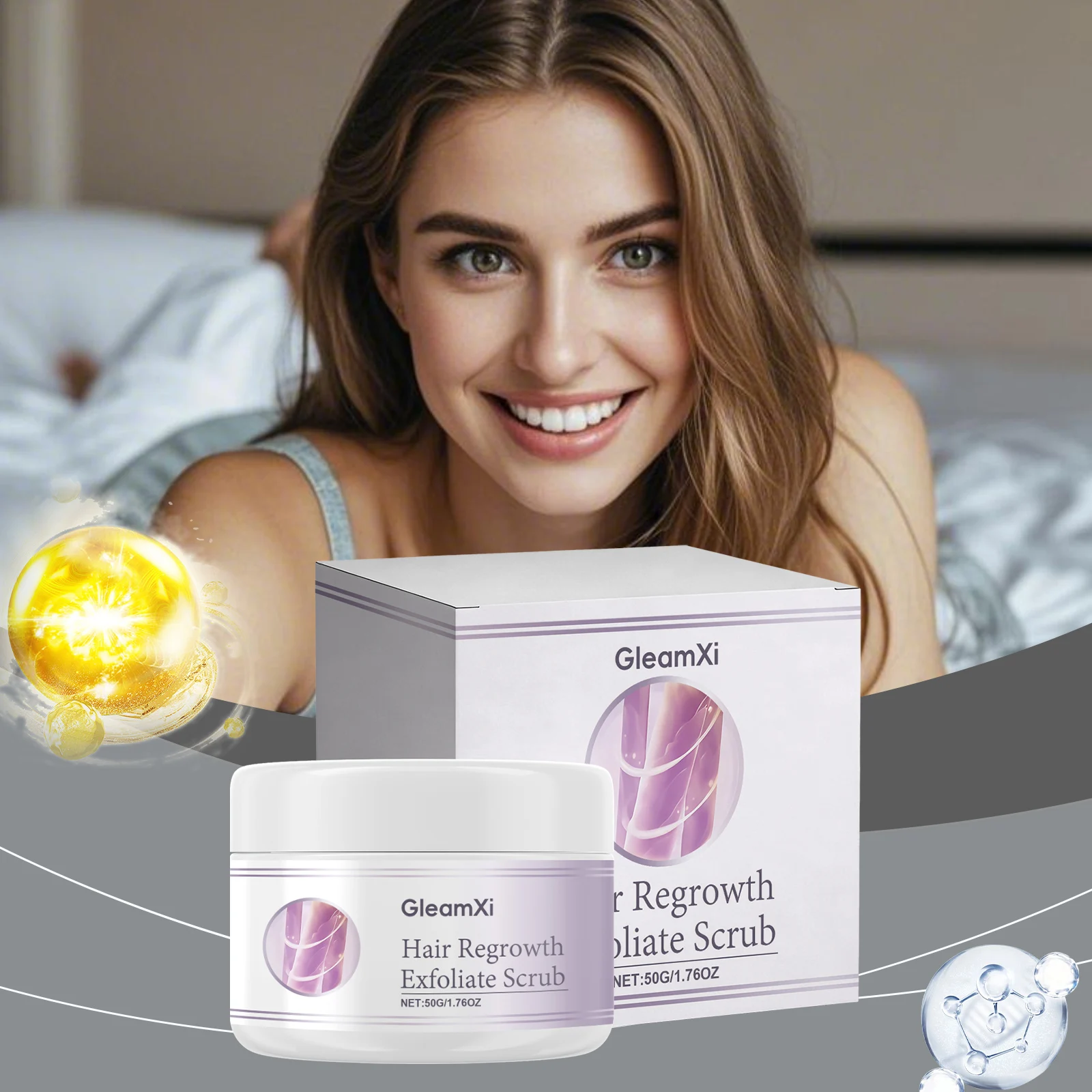 Scalp Cleansing Exfoliating Scrub Gently Cleanses the Scalp Strengthens Hair Naturally Voluminous Smooth and Shiny Care