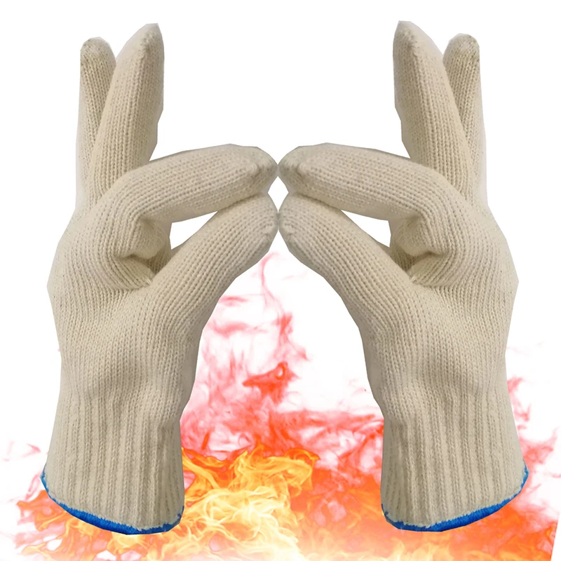 2023 New High Temperature Resistant Gloves Barbecue Kitchen Oven Gloves Oven Gloves Knitted Insulation Gloves Kitchen Supplies