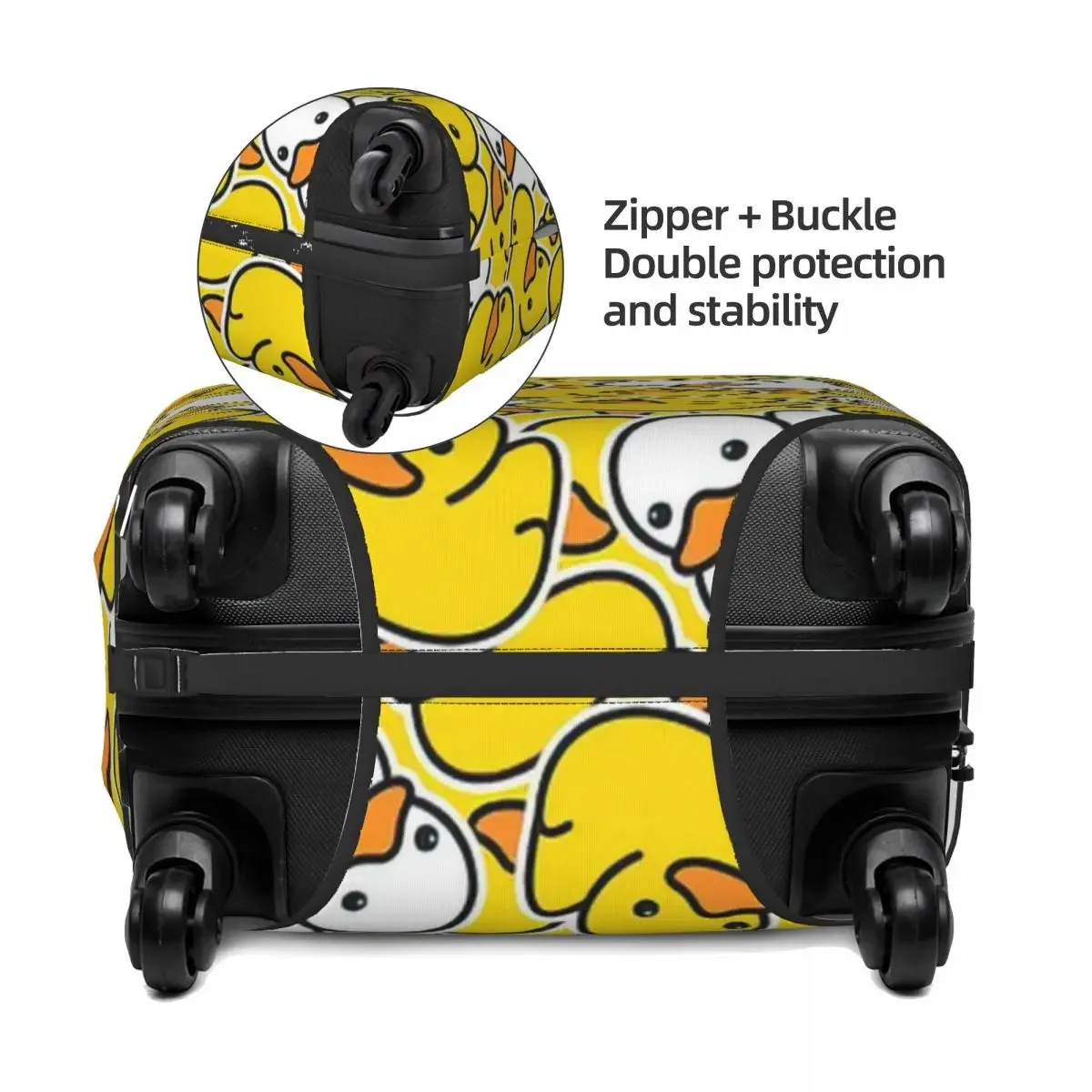 Duck Print Luggage Protective Dust Covers Elastic Waterproof 18-32inch Suitcase Cover Travel Accessories