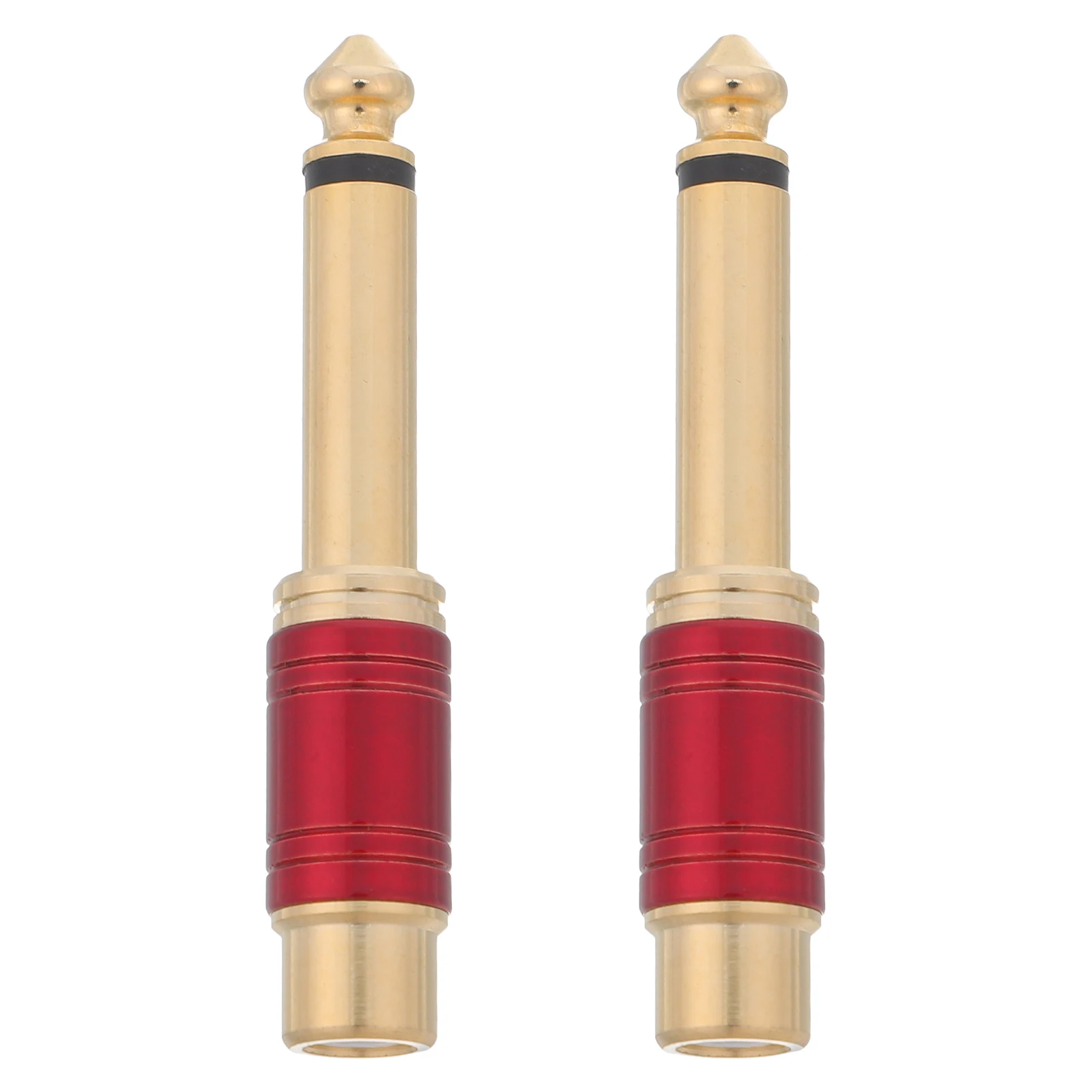 

2 PCS Earphone Audio Conversion Plug Gold Plated Copper Adapters and Connectors