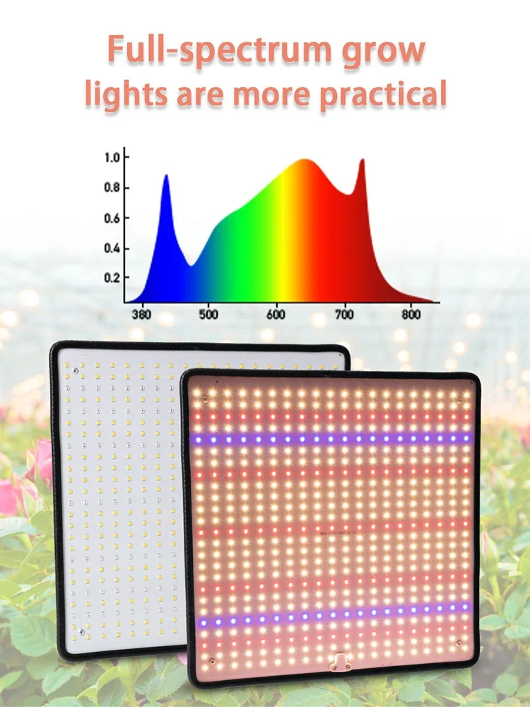 Tablero cuántico para cultivo de plantas, lámpara Led Samsung de espectro completo para crecimiento interior, 1200W