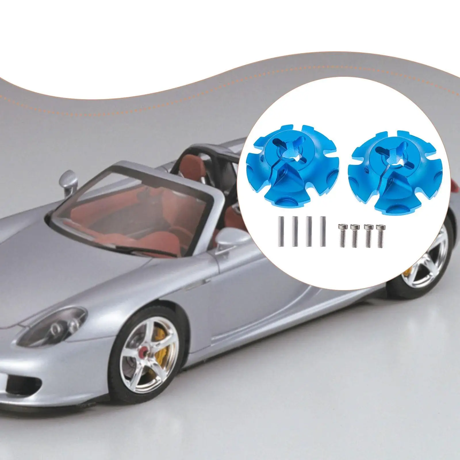 محول محور العجلة سهل التركيب، قطع غيار خفيفة الوزن لإصلاح السيارات، محور عجلة من سبائك الألومنيوم لـ CW01