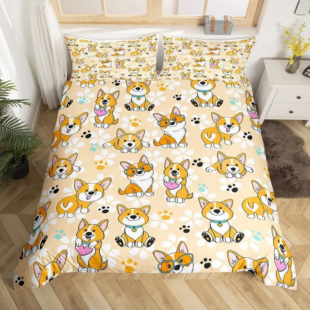 2/3pcs bedding set Digital Print Comfortable Duvet Cover for Home Bedroom Decoration, 1 Duvet Cover and 2pillowcase with Zippers