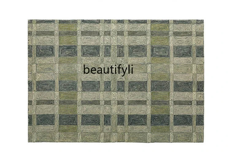 Carpet living room India imported wool natural handmade light luxury high-end coffee table blanket