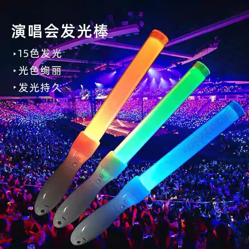 Fluorescent Glow Stick SASA custom LOGO cheering penlight illuminated LED light stick for night club party festival events