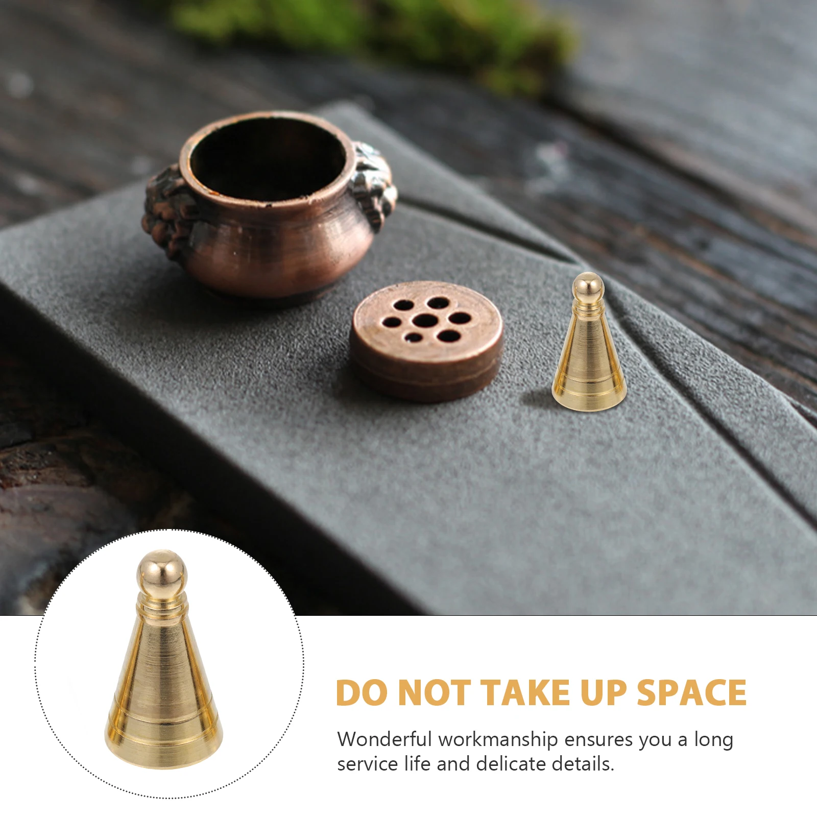 

3pcs Brass Incense Molds Tower Shape Making Tool For Diy Incense Cone Mold Tea Room Decor Home Decor Accessory