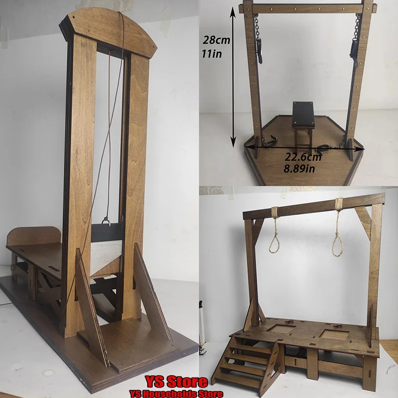 

In Stock 3 Styles 1/6 Soldier Props Guillotine Gallows Model Toys Disassembly Assembly Version 12" Figure Scene Accessory