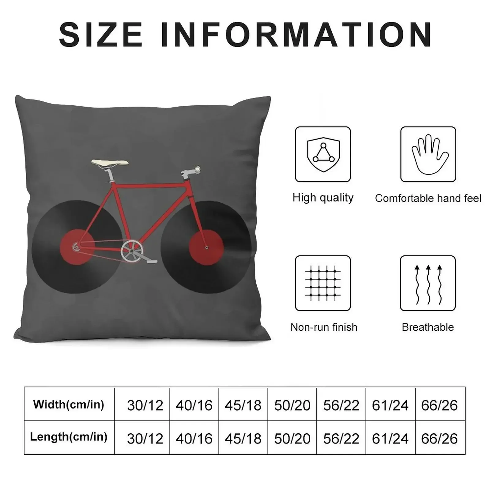 Record Fixie Throw Pillow Sofa Cushion Cover Luxury Pillow Case Christmas Pillowcase pillow