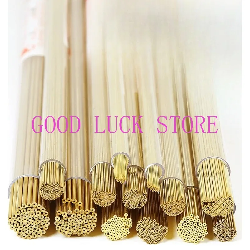 WEDM  Electrode Tube Single Hole Brass tube 0.5/0.6/0.7/0.8/1.0/1.2/1.5mm*600mm Length for EDM Drilling Machine 100PCS