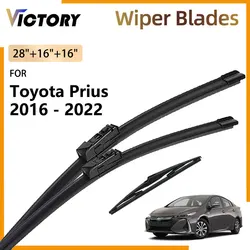 Front Rear Wiper Blades For Toyota Prius XW50 50 2016 - 2022 2021 2020 2019 2018 2017 Accessories Windshield Windscreen Brushes