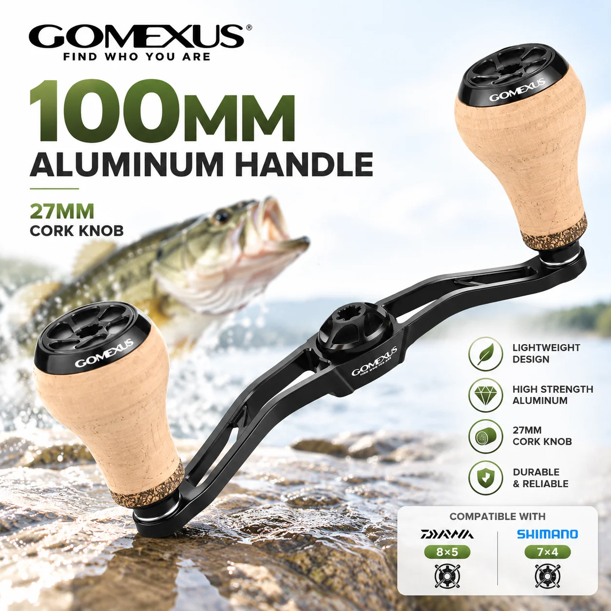 manivela-de-aluminio-gomexus-de-100-mm-para-carrete-de-pesca-con-pomo-de-corcho-de-27-mm-bdh-ca27-piezas-de-repuesto-para-carrete-de-baitcasting-pesca-de-lubina-y-depredadores