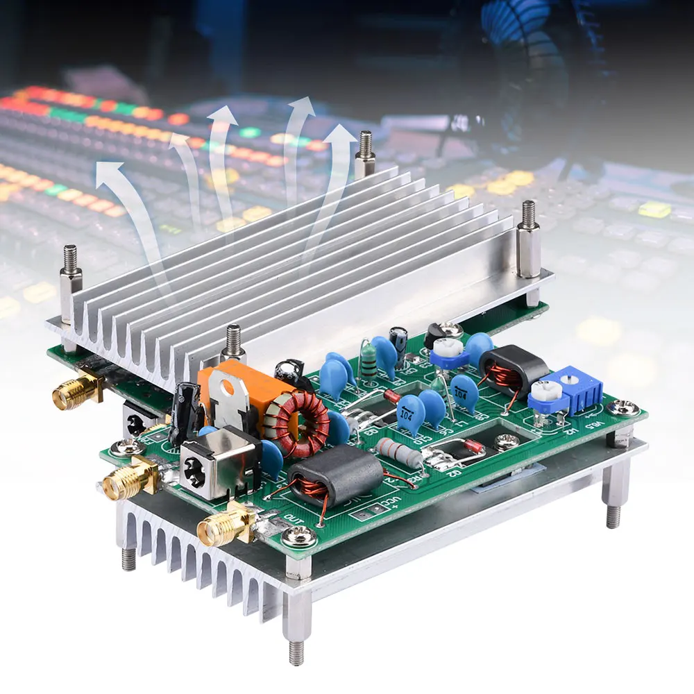 DC12-13.8V 30W Shortwave Power Amplifier Board Finished Board  CW SSB Linear High Frequency Power Amplifier DC 5.5X2.1