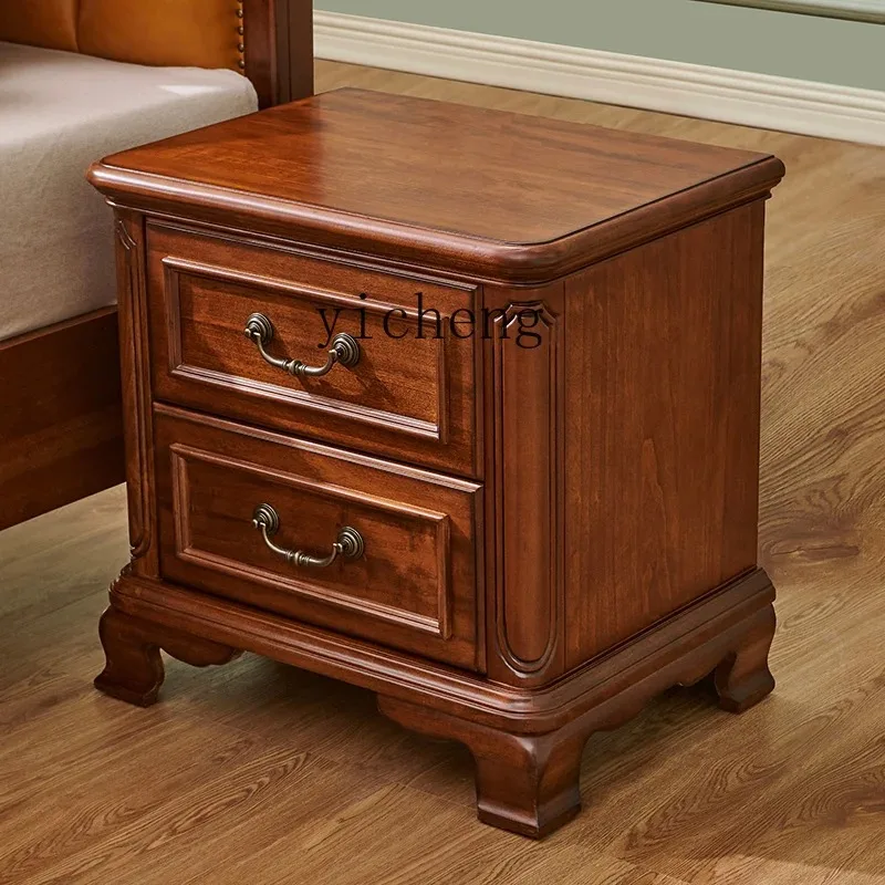 D20 All Solid Wood Bedside Table Modern Simple Bedside Cabinet Small Cabinet Bedroom Locker