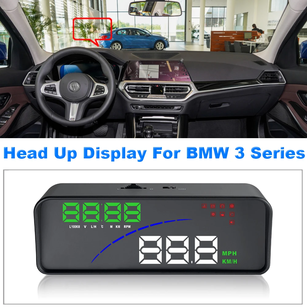 

For BMW 3 Series E90/E91/E92/E93/F30/F31/F34/F35/G20 2004-2020 2021 Car HUD Head Up Display Accessories Plug & Play OBD/OBD2