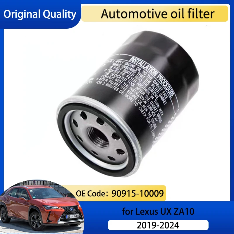 Oil Filter Element for Lexus UX 200 250h 260h 300e ZA10 2019 2020 2021 2022 2023 2024 90915-10009 Auto Filter impurities Element