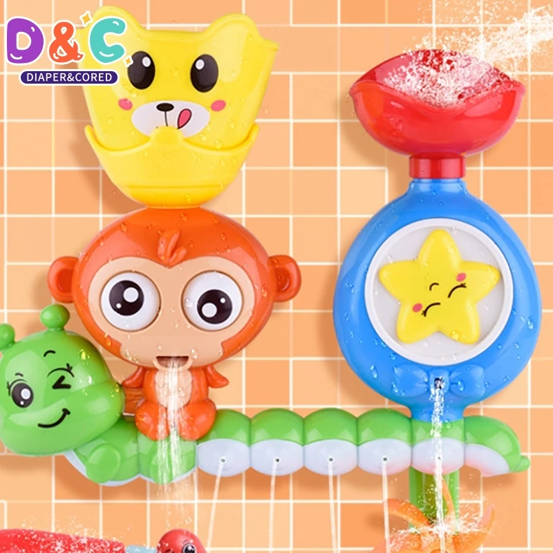 Baby Bath Toys Wall Suction Cup Marble Race Run Track Bathroom Bathtub Water Game Play Bathing Shower Toys For Children