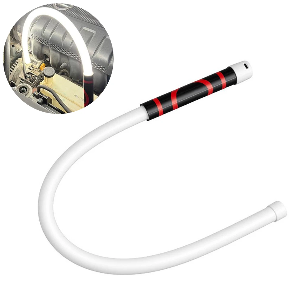 73cm New Flexible Silicone LED Flashlight Strip, High Lumens Long Battery Life 2 Hours Rechargeable Work Light, For Car Repair