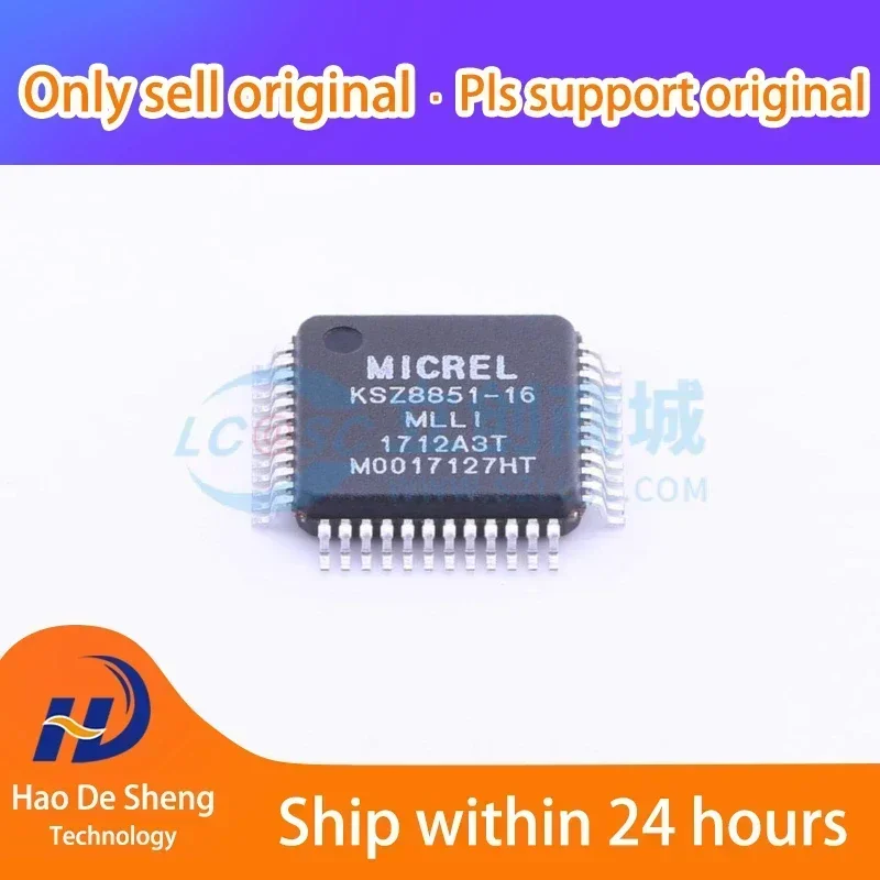 10PCS/LOT KSZ8851-16MLLI KSZ8851-16MLL  LQFP-48 New Original in Stock