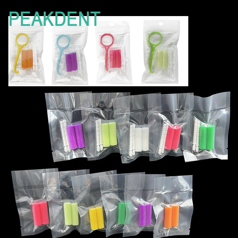 

30 Pairs Dental Silicone Orthodontic Fruit Flavored Bite Correction Orthodontic Chewers Invisible Bite Stick Consumables