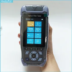 Mini OTDR Optic Reflectometer With 9 Functions VFL OLS OPM Event Map 24Db For 64Km Fiber Cable Ethernet Tester