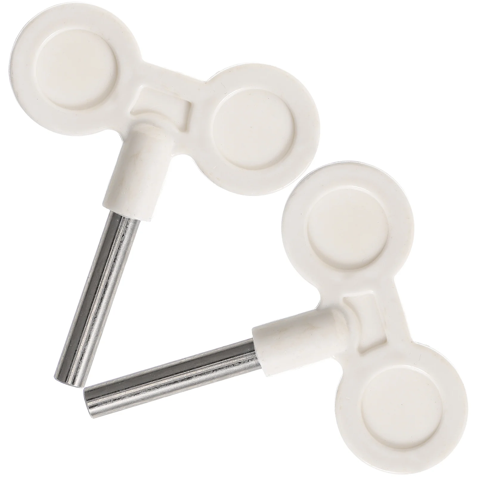 2 Pcs Musical Mechanism Key Large White for Winding Keys Windup Jewelry Movement Winder Bar