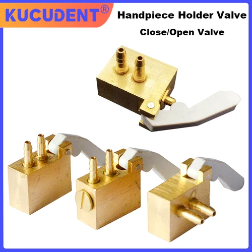 Válvula de soporte Dental Normal abierta/cerrada, colgador de pieza de mano, piezas de repuesto para silla de dentista, estante de interruptor cuadrado, 1 ud.