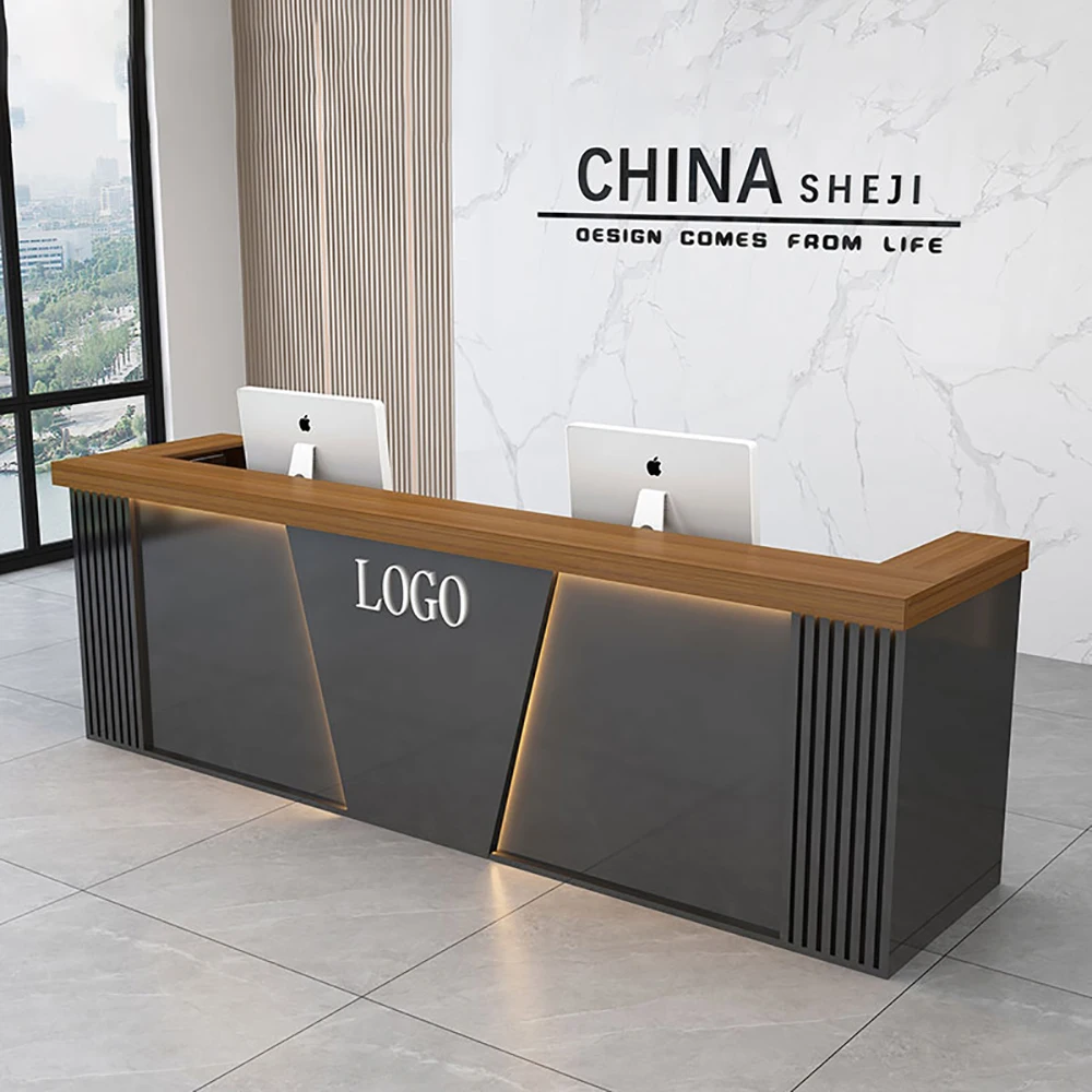 Fashion Elegant Bar Counter Cabinet Modern Glamour Simple Delicacy Reception Desks Nordic Unique Mostrador Commercial Furniture