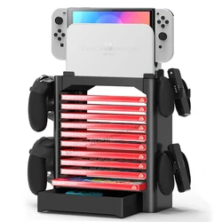 Nintend Switch/OLED/Lite Console Accessories Case Storage Stand Nintendoswitch Game CD Disc Joycon Pro Controller Holder Tower