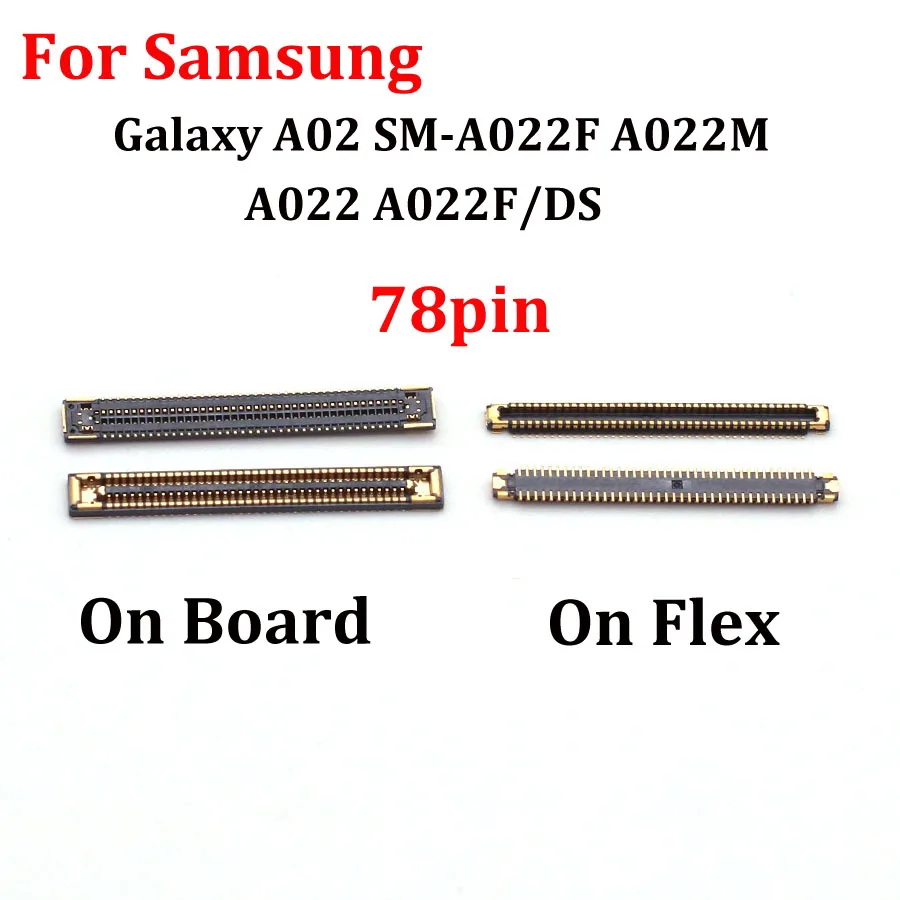 10-50pcs LCD Display Screen FPC Connector For Samsung Galaxy A02 SM-A022F A022M A022 A022F/DS Screen Flex Contact On Motherboard