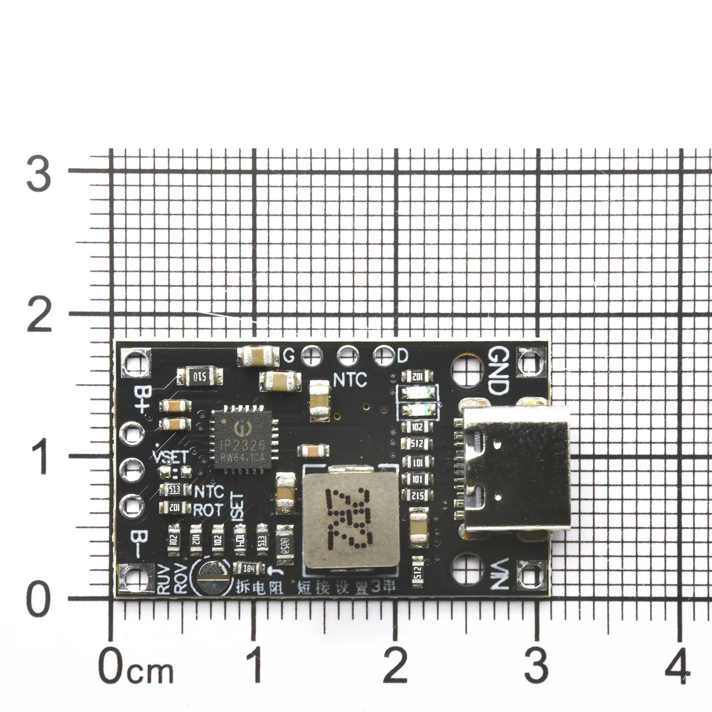 2S 3S Typ-C 15W 1,5A Lithium-Batterie-Boost-Ladeplatine 8,4V 12,6V Step-Up-Lademodul mit Balance-Anzeige – Detail 1