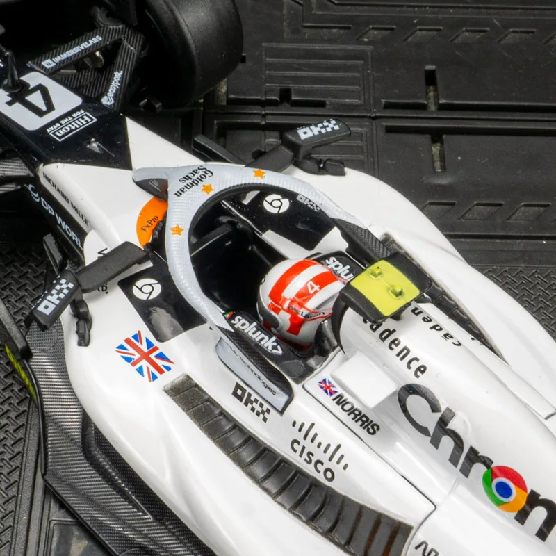 시뮬레이션 1:24 MCL60 모로칸 레이싱 합금 F1 레이싱 모델카 장식품 컬렉션 선물 어린이 퍼즐 장난감