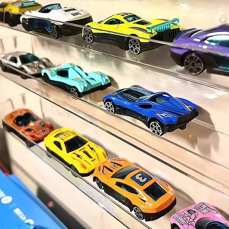 Acrylic Car Display Box Transparent Children's Toy Storage Rack Wall Mounted Dustproof Model Cabinet for Toys