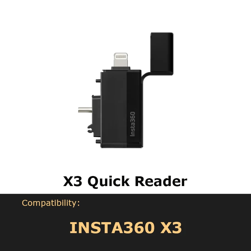 100% Original Insta360 Quick Reader (For X4/X3/ACE/ACE PRO/GO 3S/GO 3)- Official 360 Camera Accessories