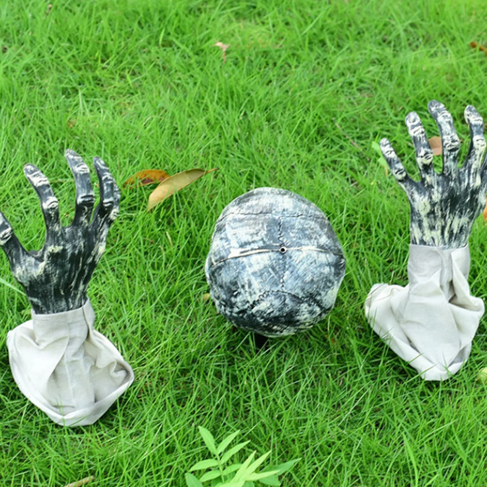 

1 set 1 Set Halloween Skull Ground Stakes Durable Outdoor Garden Decor Horror Lawn Accessories Festival Yard Decoration