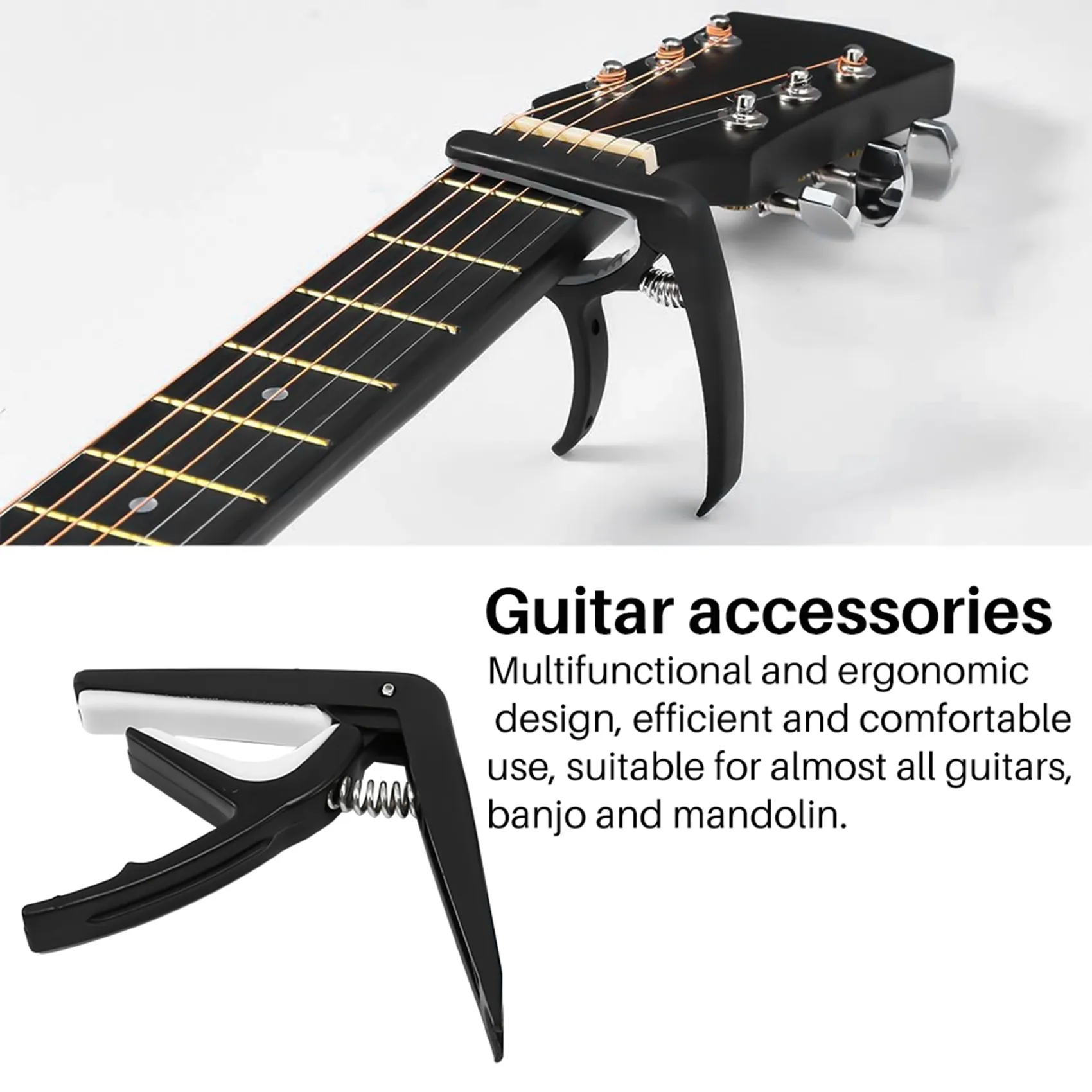 62 PCS Guitar Accessories Kit Acoustic Guitar Changing Tool for Guitar Players and Guitar Beginners