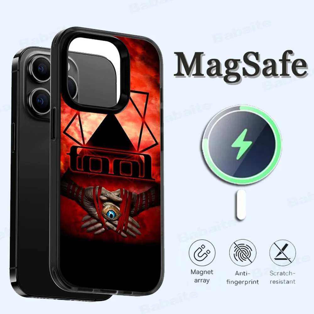 Band T-Tool Schism Phone Case Magesafe Magnetic Wireless Charge Case For IPhone 16 11 12 13 14 15 Pro Max Plus Mini