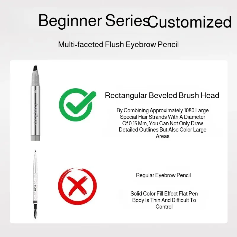 Beginner's Water Eyebrow Pencil MultiPurpose Eyebrow Pencil Natural Dimensional Wild Eyebrow Pencil